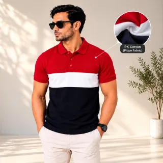 Men's Premium Polo T-Shirt – 6 Pcs (Solid & Multi Mix Combo) thumbnail 6